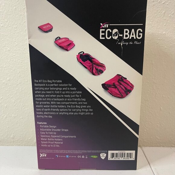 Xit Lightweight Splash Proof Material Packable & Foldable Backpack, New - Picture 7 of 8